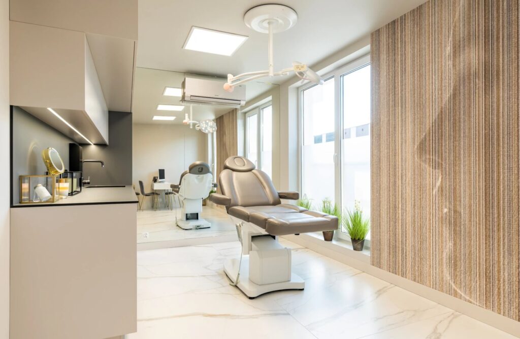 Sala zabiegowa, w której wykonuję labioplastykę